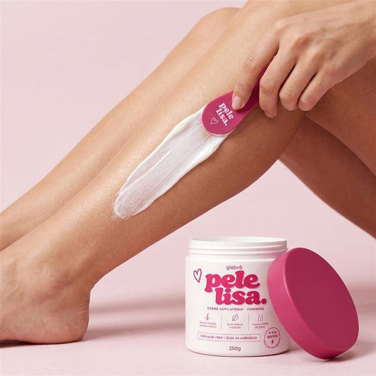 Pele Lisa · Creme Depilatório Feminino 250g